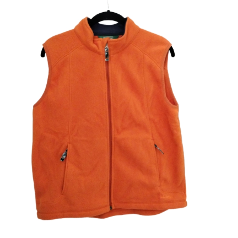 L.L. BEAN Vest Fleece orange 18